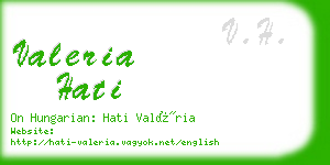 valeria hati business card